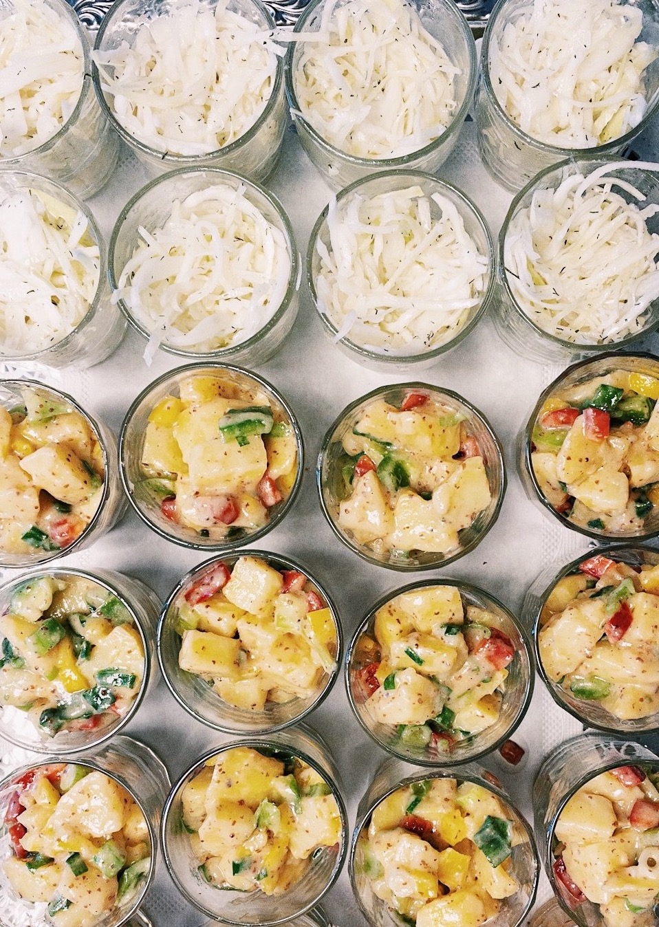 Kraut- und Kartoffelsalat